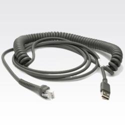 Zebra USB Cablu Serie A pentru cititoare coduri de bare (CBA-U12-C09ZAR) - pcone