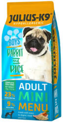 Julius-K9 hipoallergén adult száraz kutyaeledel kan nyúl&rizs 1kg