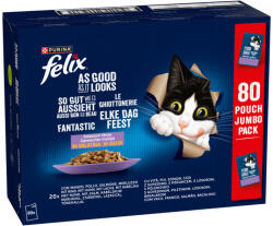 FELIX Fantastic macska tasak MP vegyes ízválogatás zselés 80x85g