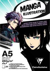 Clairefontaine Manga Illustration Vázlatfüzet 20 A5 250 g (976162C)