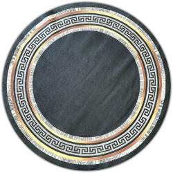 Ber Porte 2228 Fekete Arany 120x120 cm Szőnyeg