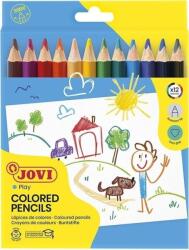 JOVI Wooden Pencils Jumbo Triangular Комплект цветни моливи 12 бр (<![CDATA[735/12]]>)