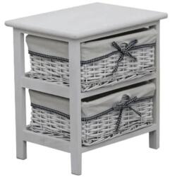 4home Ruby 2 Komód fehér, 40 x 42 x 29 cm