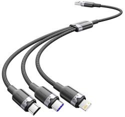 Vention USB 2.0 A-3-in-1 6A kábel Vention CTRBG 1.5M (fekete) - dellaprint