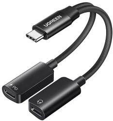 UGREEN CM821 hangkártya, USB-C 2x USB-C-re fekete (45800)