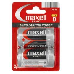 Maxell Alkáli D elem (2db / csomag) (LR20) (774401) (774401)