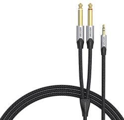 Vention Audiokábel mini jack 3, 5 mm-es jack 6, 35 mm-es hím Vention BARHL 10m