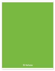Fortuna Füzet vonalas FORTUNA Monocolor A/4 32 lapos 81-32 zöld (01.02094)