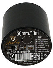 NEDES Szigetelőszalag (50mm/10 méter) fekete - villanyszerelési segédanyag (TP5010/BK)