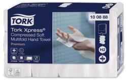 Tork Kéztörlő TORK Xpress Kompresszált Soft Multifold H2 hajtogatású 2 rétegű fehér 170 lapos (TORK/100888/KTN)