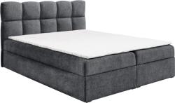 TEMPO KONDELA Boxspring ágy, 200x200, sötétszürke, NEGRY