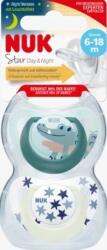 Nuk Star Night&Day szilikon játszó- és altatócumi 6-18 hó 2 db (fiú) (10176290) (10176290)