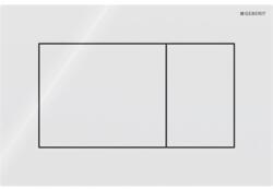 GEBERIT Sigma01 Működtetőlap 2 Mennyiséges öblítéshez, Square: Fehér (ge-115.660.11.1)