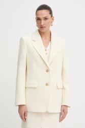 BOSS gyapjú kabát bézs, sima, oversize, 50543726 - bézs 34