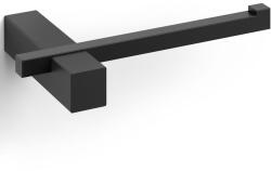 ZACK Suport pentru hârtie igienică CARVO 16 cm, negru, oțel inoxidabil, Zack (ZACK40500)