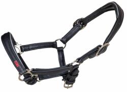 KARLSLUND Bőr kötőfék csikóknak Karlslund Soft Comfort szürke