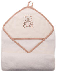  Stella fürdőlepedő hímzett 110x110 drapp maci - babycenter-online