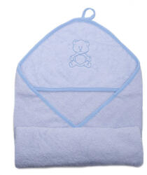  Stella fürdőlepedő hímzett 110x110 kék maci - babycenter-online