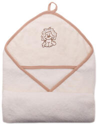  Stella fürdőlepedő hímzett 110x110 drapp oroszlán - babycenter-online
