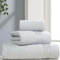 Eponj Home® Set 3 prosoape bumbac 100%, Eponj Home, Ezgi gri deschis Prosop