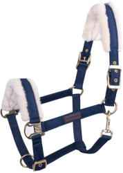 WALDHAUSEN Bőrnyakörv szőrrel cob számára Waldhausen Exclusive COB bézs|kék