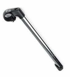 PRO-MAX 22, 2 mm ékes extra magas (300 mm) kormányszár (stucni) 25, 4 x 40 mm, acél, ezüst-fekete