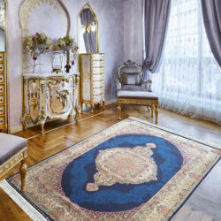 My carpet company My Carpet Company Qum 1 Kék 160x230 cm Szőnyeg