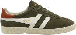 GOLA Zsinóras velúr sportcipők Gola Medallist fehér|zöld