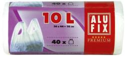 Alufix Szemeteszsák ALUFIX 10L 8 mikronos húzófüles 40 darabos (MS1040GRUNI) - tonerpiac