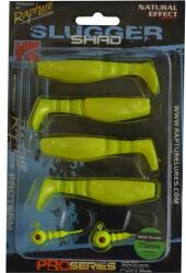 Rapture Slugger Shad Set 75 Neon Yellow 4+2db/csg, műCsali szett