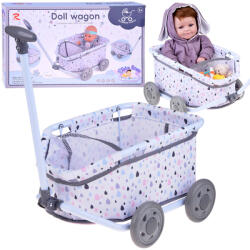 Inlea4Fun Tolókarral ellátott kocsi, babakocsi DOLL WAGON (JO-ZA5919)