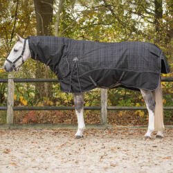 QHP Nyakpáncéllal ellátott takaró ló számára QHP Collection 300g 165 CM fekete|kék