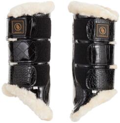 BR Lakkbőr zárt lábvédők ló számára BR Equitation Majestic L fekete