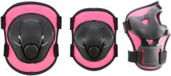 Nils Extreme Görgőskorcsolya, gördeszka és robogó védőkészlet Nils Extreme H110 M fekete|rózsaszín