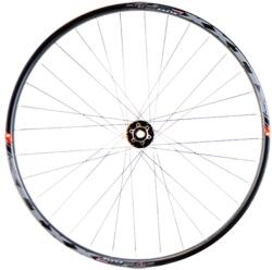 VELOX Első kerék bicikli felnivel és 6 lyukú tárcsával, átjáró tengellyel Velox Klixx fekete