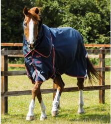 QHP Vízálló kültéri lószőnyeg nyakvédővel Premier Equine Bu 198 CM kék