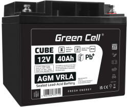 Green Cell AGM12V40AH-J Zárt savas ólom (VRLA) (AGM12V40AH-J)
