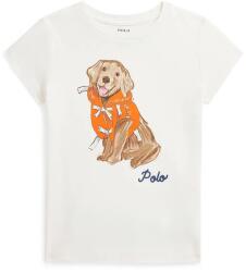 Ralph Lauren gyerek pamut póló - fehér 124-128 - answear - 15 990 Ft