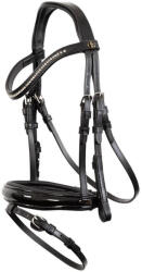BR Anatómiás lovagló zablát BR Equitation Horwich SHT fekete|szürke