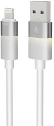AVAX CB310 GLOWY USB-A - Lightning töltőkábel, fehér - 1m (AVAX CB310) - mzona