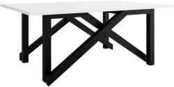  Kihajtható dohányzóasztal Oswego 151 (Fehér + Fekete)