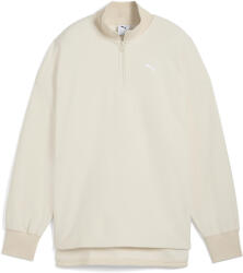 PUMA Női Futás Karcsúsító Hatású Ujj Oversize, Negyedu Cipzár Her PUMA S bézs|fehér