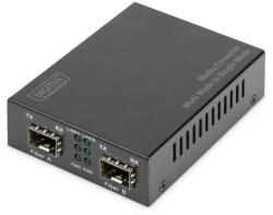 Digitus DN-82133 hálózati média konverter 1000 Mbit/s 1550 nm Multi-mode, Single-mode Fekete (DN-82133) - compzone