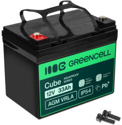 Green Cell AGM12V33AH-J Zárt savas ólom (VRLA) (AGM12V33AH-J)