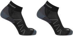Salomon Дамски чорапи Salomon Hornet Quarter 2 Pack Running Socks Womens - Black/Grey