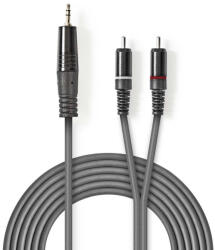 Nedis COTH22200GY15 audio kábel 1, 5 M 3.5mm 2 x RCA Szürke (COTH22200GY15) - compzone