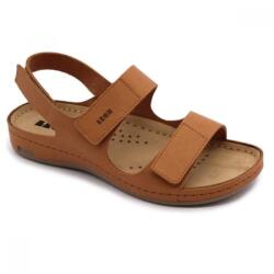 LEON 966 LEON Comfort női bőr szandál (LEON5894-barna orlando40)