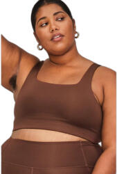 Girlfriend Collective Női négyzetnyakú melltartó Girlfriend Collective Tommy M barna|fehér