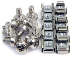 StarTech. com CABSCREWM62 csavar és csapszeg 12 mm 100 db M6 (CABSCREWM62)