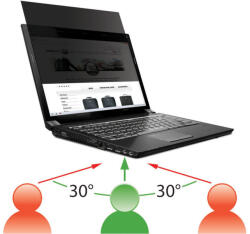 Mobilis 016226 betekintésvédelmi szűrő 33, 8 cm (13.3") Laptop Keret nélküli betekintésvédő fólia (016226) - compzone